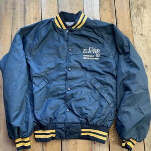 Union Electric VTG Jacket Mens Size L Snap System Relay Services Department